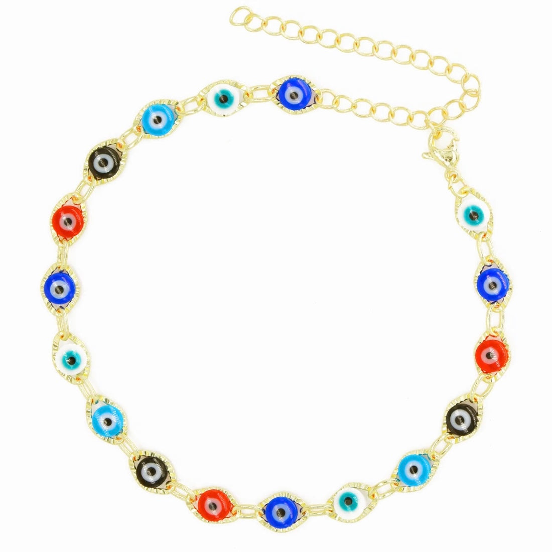 Multi Evil eye anklets